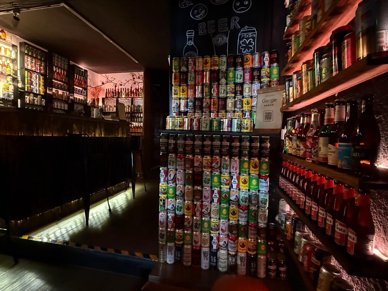 Interior of 3B Saigon craft beer bar in District 1, Ho Chi Minh City
